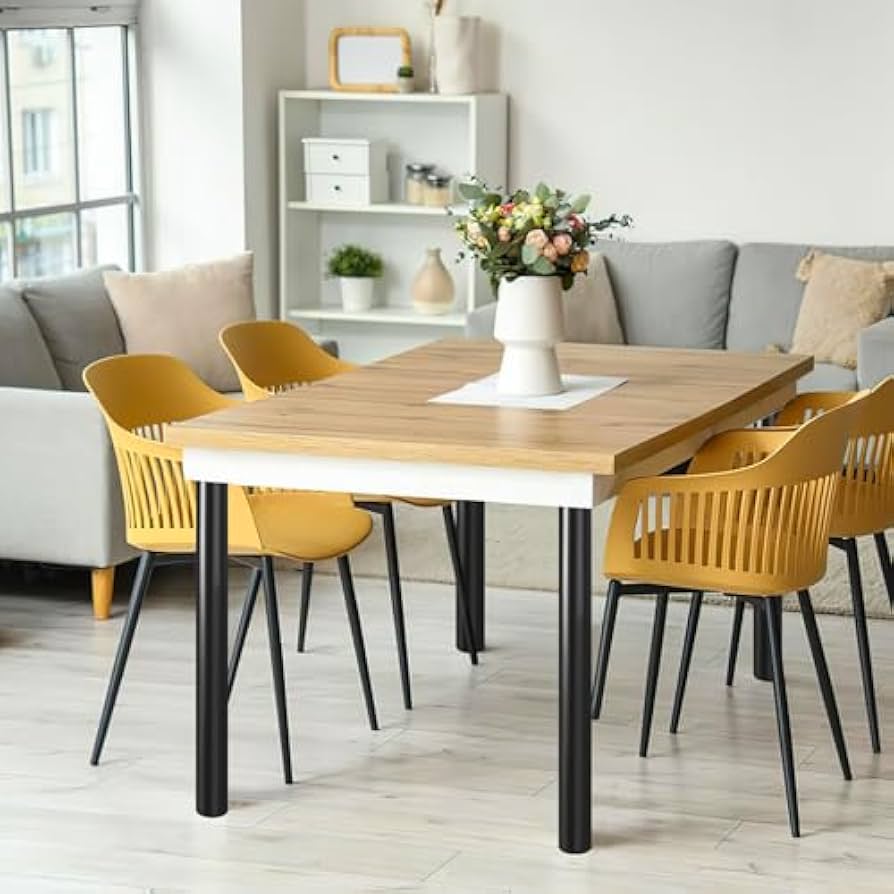 ☆地域限定送料無料☆木製テーブル 脚四つ股 ③700×1100×730